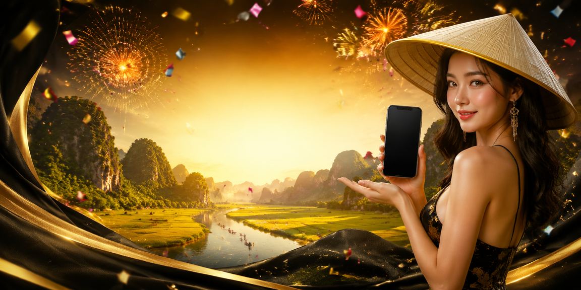 Người phụ nữ đội nón lá tại Ninh Bình kiểm tra giao dịch nạp tiền trực tuyến